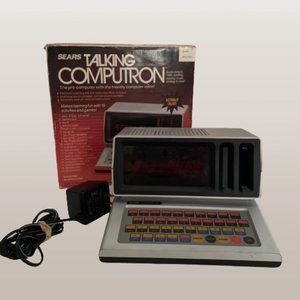 Vintage 1986 Sears Talking Computron with Original Box Computer Works!